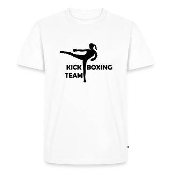 kickboxing woman team - T-shirt Premium bio Homme - blanc - Devant - Nico (187cm)