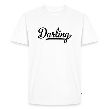 Chéri - T-shirt Premium bio Homme - blanc - Devant - Nico (187cm)