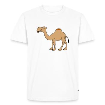 Chameau - T-shirt Premium bio Homme - blanc - Devant - Nico (187cm)