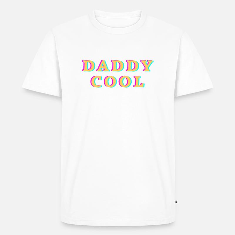 Super daddy - Männer Premium Bio T-Shirt - Weiß