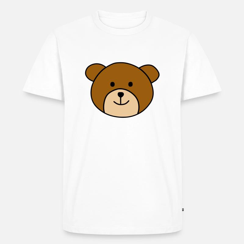 Cute bear - Männer Premium Bio T-Shirt - Weiß