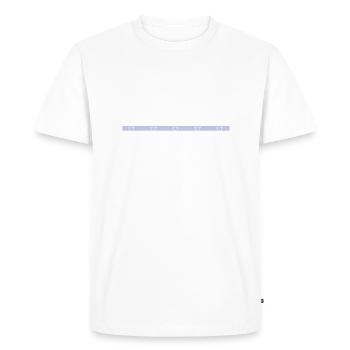 cool sabrina charpentier tshirts john charpentier travail - T-shirt Premium bio Homme - blanc - Devant - Nico (187cm)