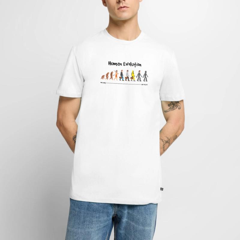 Evolution a robotic future Men's Premium Organic T-Shirt