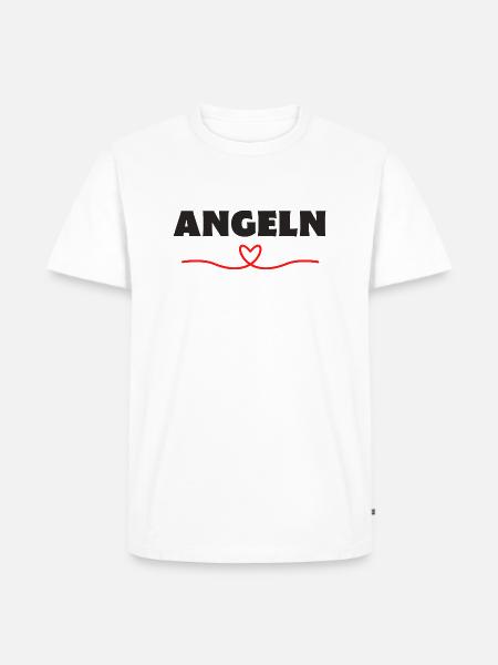 Angeln Angler Fischer - Männer Premium Bio T-Shirt - Weiß