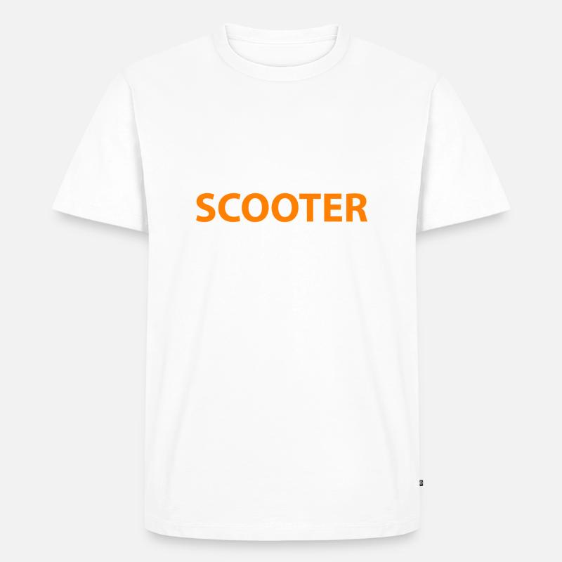 E-Scooter E-Roller Scooter - Männer Premium Bio T-Shirt - Weiß