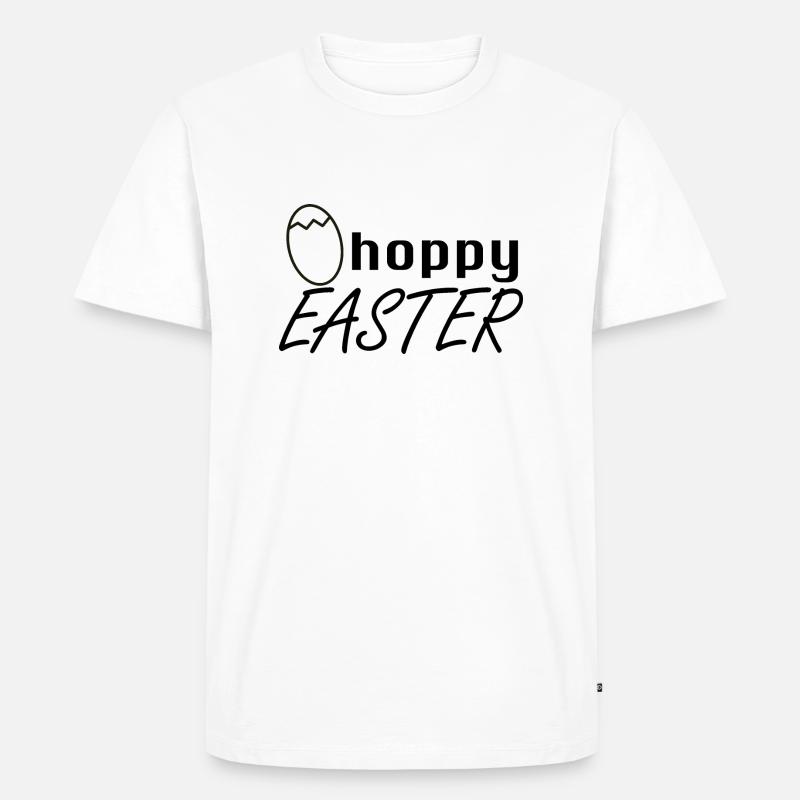 Hoppy Easter - Männer Premium Bio T-Shirt - Weiß