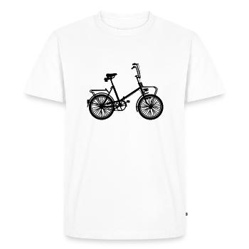 Folding bicycle - Men's Premium Organic T-Shirt - white - Front - Nico (187cm)