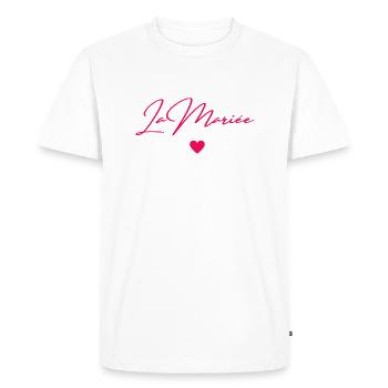 La mariée - T-shirt Premium bio Homme - blanc - Devant - Nico (187cm)