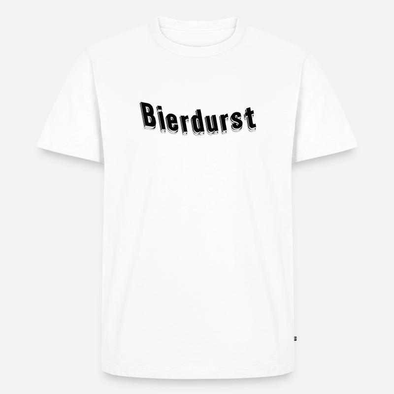 Bierdurst - Männer Premium Bio T-Shirt - Weiß