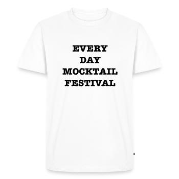 Every Day mocktail Festival - Men's Premium Organic T-Shirt - white - Front - Nico (187cm)