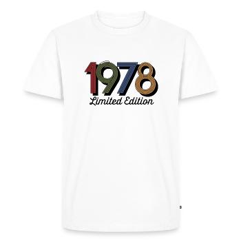 Vintage 1978 limited edition - Men's Premium Organic T-Shirt - white - Front - Nico (187cm)