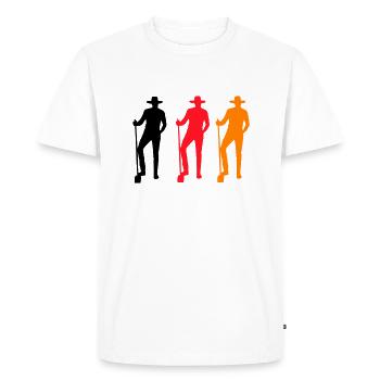 Farmer Colored - Men's Premium Organic T-Shirt - white - Front - Nico (187cm)