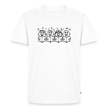 Chœur d’enfants - T-shirt Premium bio Homme - blanc - Devant - Nico (187cm)
