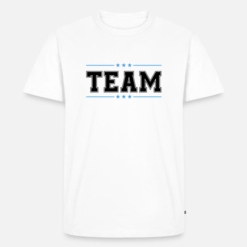 team 02 - Männer Premium Bio T-Shirt - Weiß