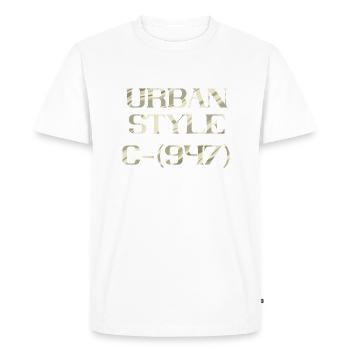 STYLE URBAIN - T-shirt Premium bio Homme - blanc - Devant - Nico (187cm)