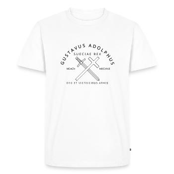 Gustave-Adolphe - T-shirt Premium bio Homme - blanc - Devant - Nico (187cm)