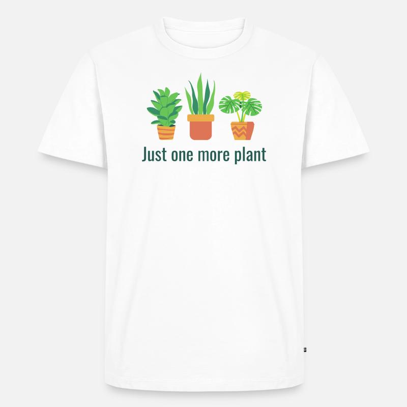 Nur noch eine Pflanze - Männer Premium Bio T-Shirt - Weiß