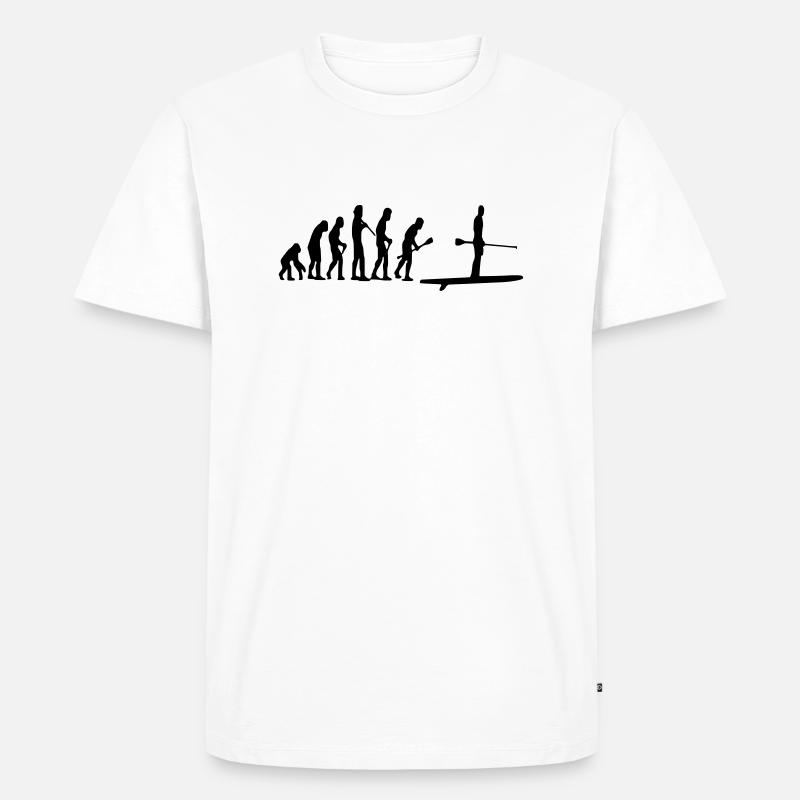 Paddle Evolution - T-shirt Premium bio Homme - blanc
