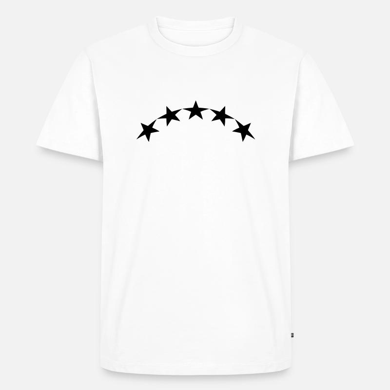 Sternbogen - Männer Premium Bio T-Shirt - Weiß