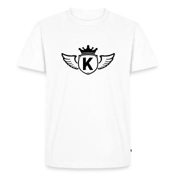 k - T-shirt Premium bio Homme - blanc - Devant - Nico (187cm)