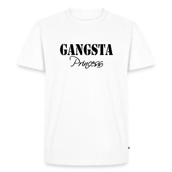 Gangsta Princess - T-shirt Premium bio Homme - blanc - Devant - Nico (187cm)