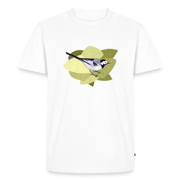 Oiseau - T-shirt Premium bio Homme - blanc - Devant - Nico (187cm)