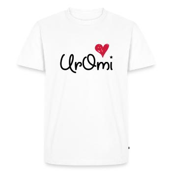 uroma - le meilleur de tous - T-shirt Premium bio Homme - blanc - Devant - Nico (187cm)