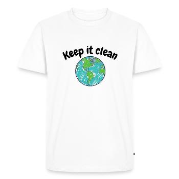 Coal Phase-Out Climate Change Coal Protest - Men's Premium Organic T-Shirt - white - Front - Nico (187cm)
