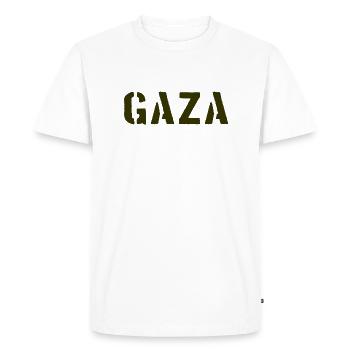 Gaza - Palestine - Ramala - Palestina palestinian - T-shirt Premium bio Homme - blanc - Devant - Nico (187cm)