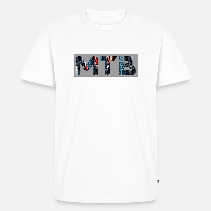 MTB - Männer Premium Bio T-Shirt - Weiß