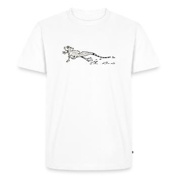 Retro Jesus Christ Lizard - Men's Premium Organic T-Shirt - white - Front - Nico (187cm)