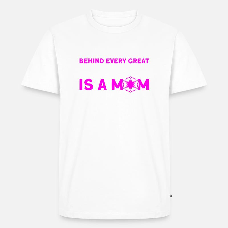Mama Hilfssheriff Mama Mutter - Männer Premium Bio T-Shirt - Weiß