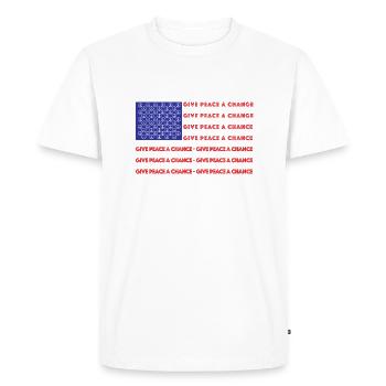Give peace a chance | War, Ukraine, USA - Men's Premium Organic T-Shirt - white - Front - Nico (187cm)