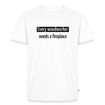Aaron Carpenter Tshirts Carpenter Tshirts drôles - T-shirt Premium bio Homme - blanc - Devant - Nico (187cm)