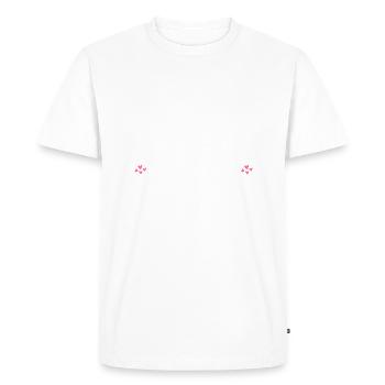 Radiate Love Radiology - Men's Premium Organic T-Shirt - white - Front - Nico (187cm)