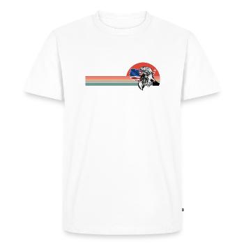 Ron DeSantis 2024 - Make America Florida, États-Unis - T-shirt Premium bio Homme - blanc - Devant - Nico (187cm)