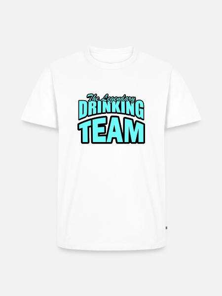 drinking team - Männer Premium Bio T-Shirt - Weiß