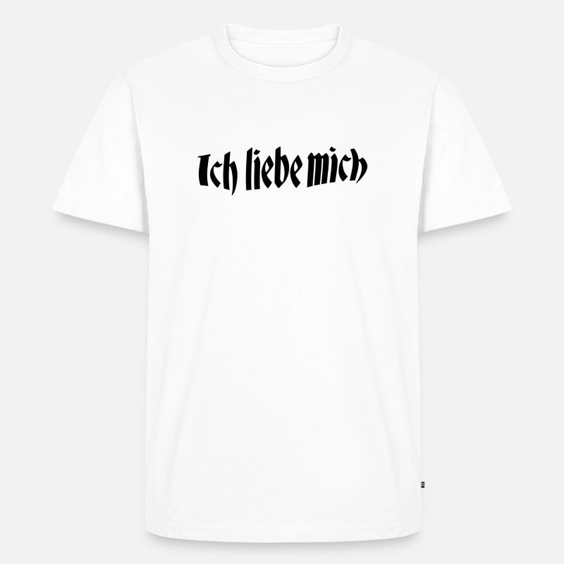 Ich liebe mich - Männer Premium Bio T-Shirt - Weiß