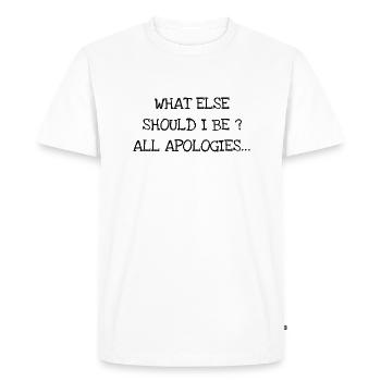 All Apologies - Grunge - Rock - T-shirt Premium bio Homme - blanc - Devant - Nico (187cm)