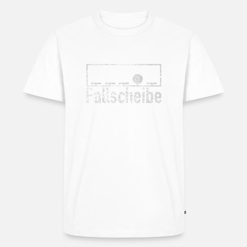 BDS Disziplin Fallscheibe - Männer Premium Bio T-Shirt - Weiß