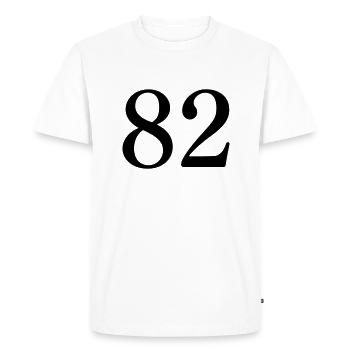 82 - T-shirt Premium bio Homme - blanc - Devant - Nico (187cm)
