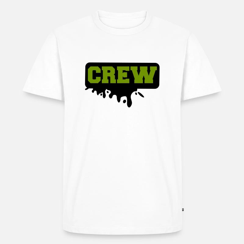 crew - Männer Premium Bio T-Shirt - Weiß