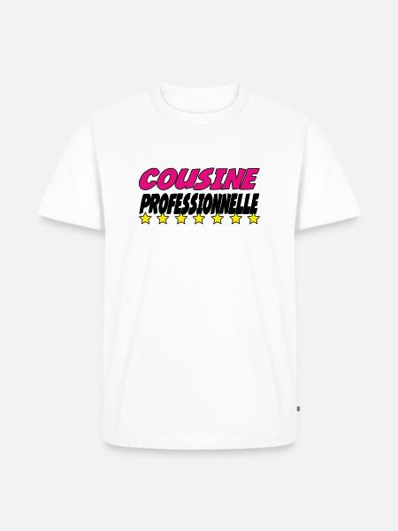PROFESSIONAL COUSIN - Men's Premium Organic T-Shirt - white