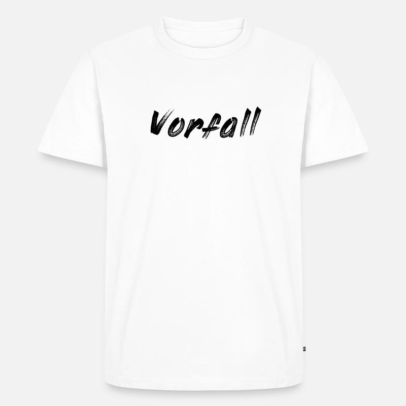 Vorfall - Männer Premium Bio T-Shirt - Weiß