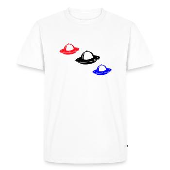 Ovnis - T-shirt Premium bio Homme - blanc - Devant - Nico (187cm)