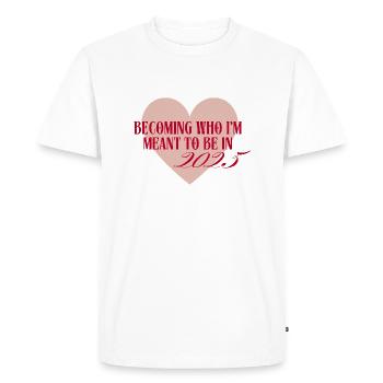Manifestation 2025 - Men's Premium Organic T-Shirt - white - Front - Nico (187cm)