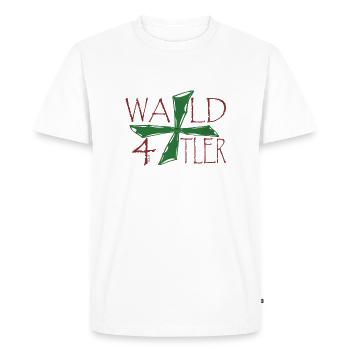 Waldviertler Kreuz - Men's Premium Organic T-Shirt - white - Front - Nico (187cm)