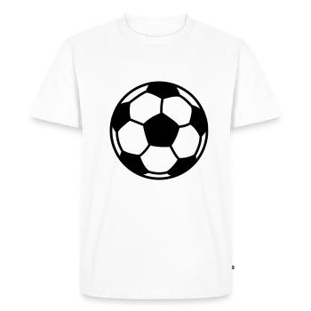 soccer football ball - Men's Premium Organic T-Shirt - white - Front - Nico (187cm)