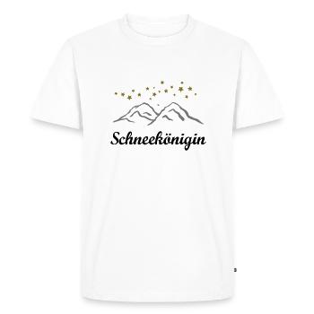 Reine des neiges Sports d'hiver Ski Alpin - T-shirt Premium bio Homme - blanc - Devant - Nico (187cm)