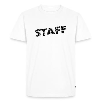 Staff Design - T-shirt Premium bio Homme - blanc - Devant - Nico (187cm)